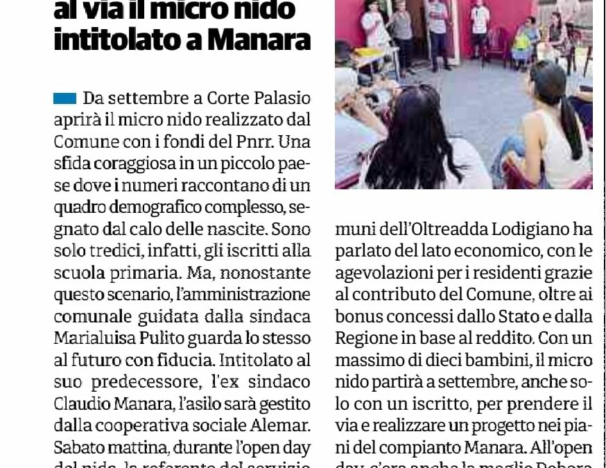 Micronido Claudio Manara, presentazione